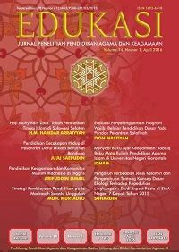 Image of Edukasi Jurnal Penelitina Pendidikan Agama Dan Keagamaan